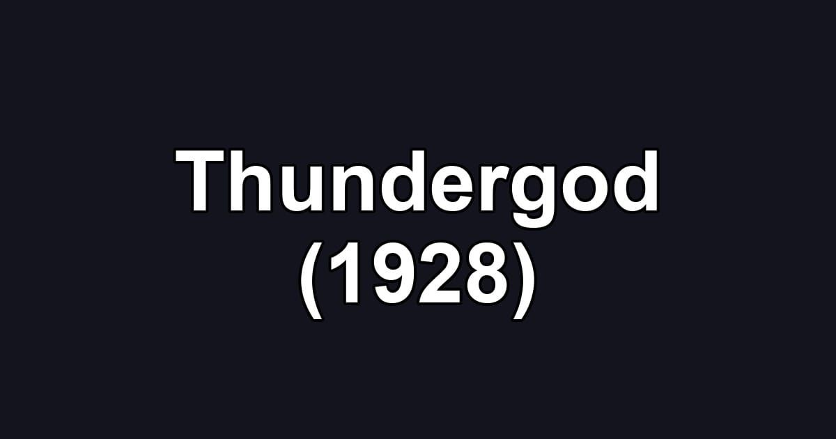 Thundergod (1928)