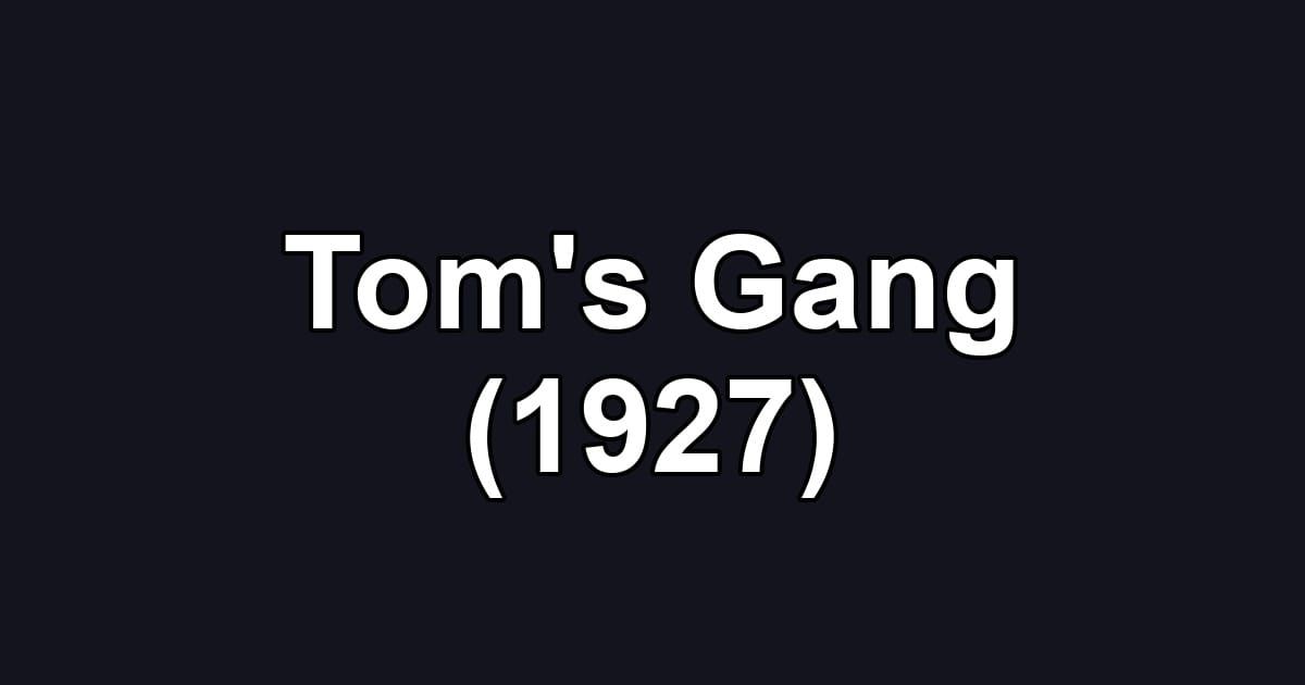 Tom's Gang (1927)