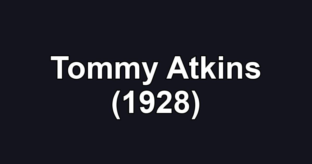 Tommy Atkins (1928)