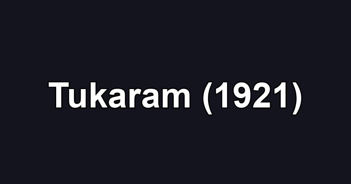 Tukaram (1921)