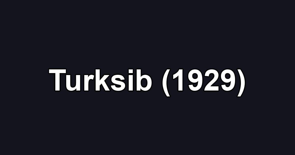 Turksib (1929)