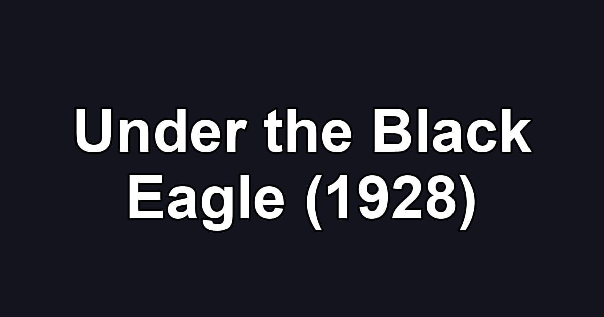 Under the Black Eagle (1928)