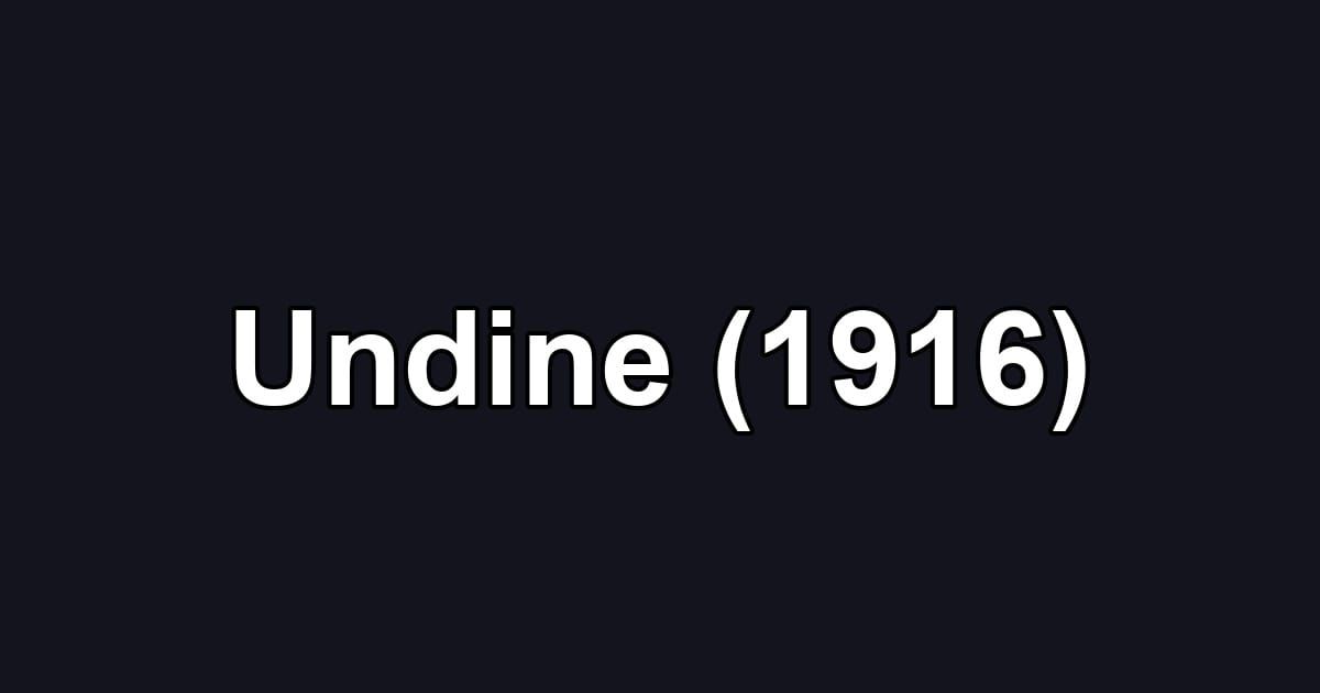 Undine (1916)