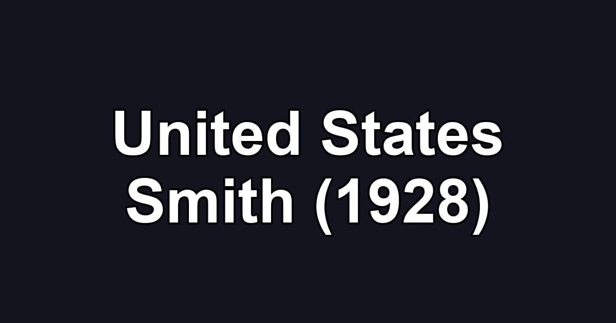 United States Smith (1928)