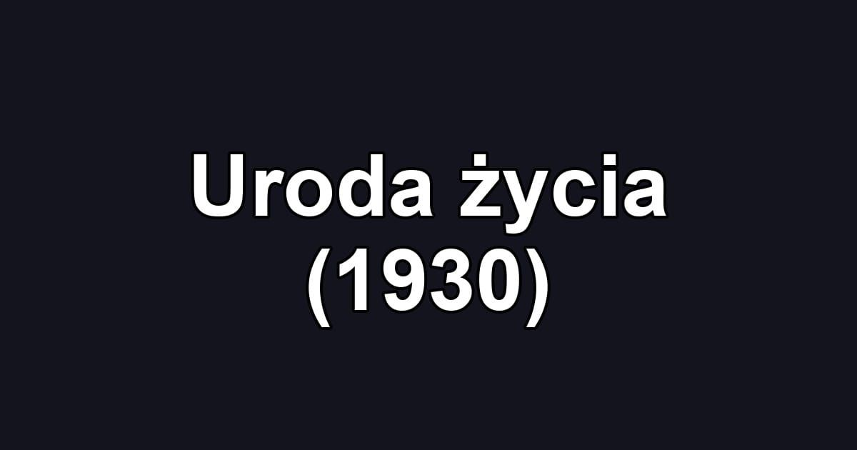 Uroda życia (1930)