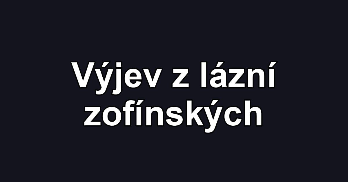 Výjev z lázní zofínských