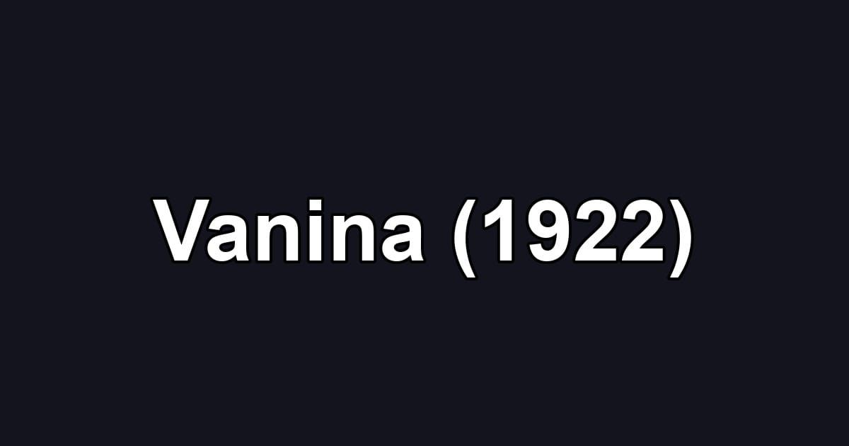 Vanina (1922)