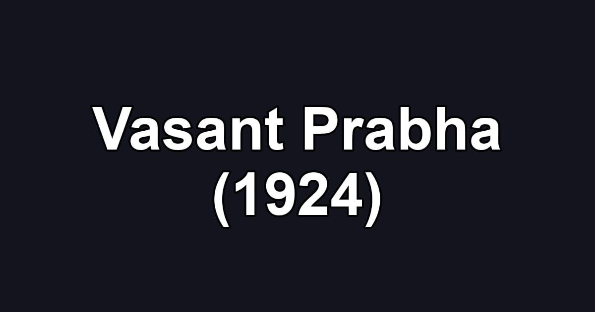 Vasant Prabha (1924)