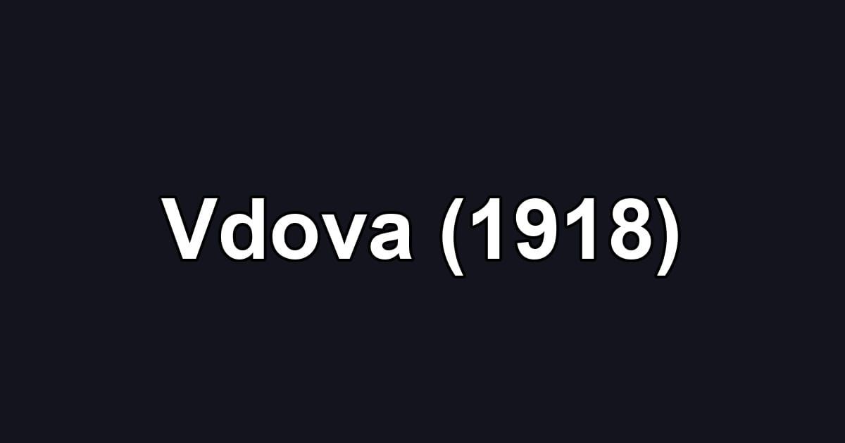 Vdova (1918)