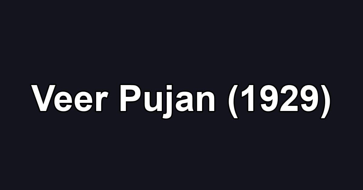Veer Pujan (1929)