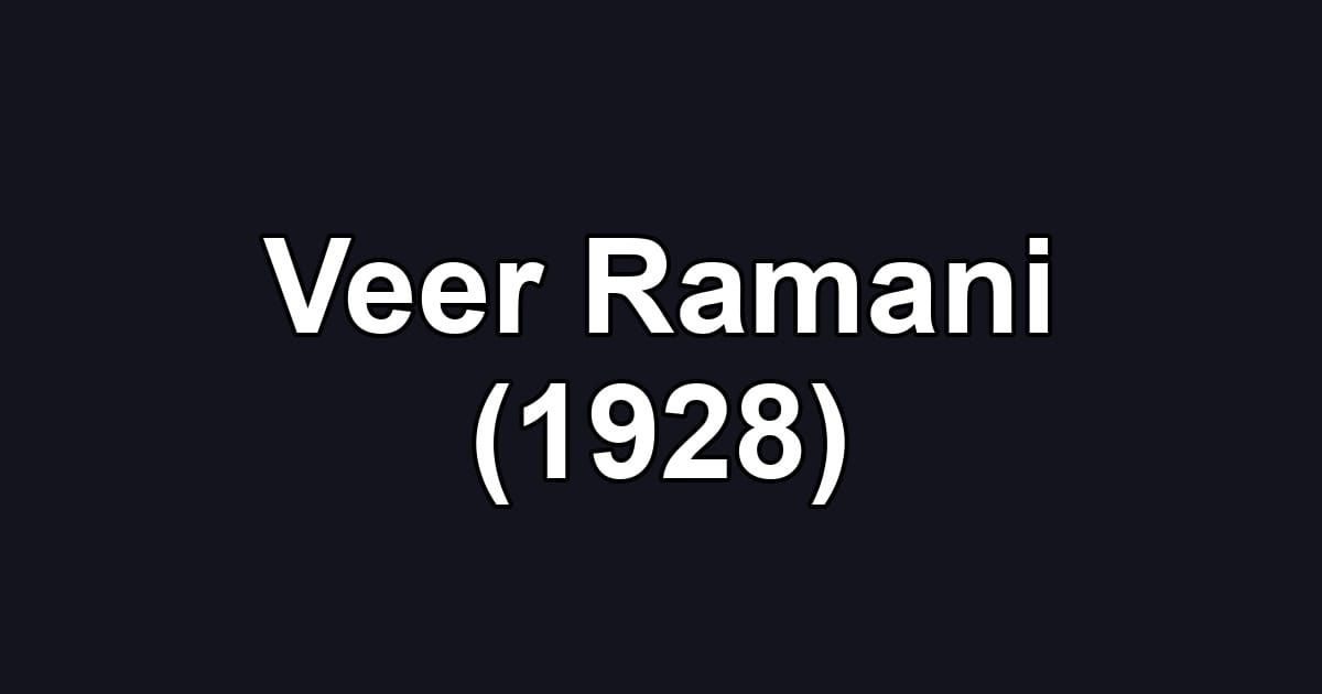 Veer Ramani (1928)