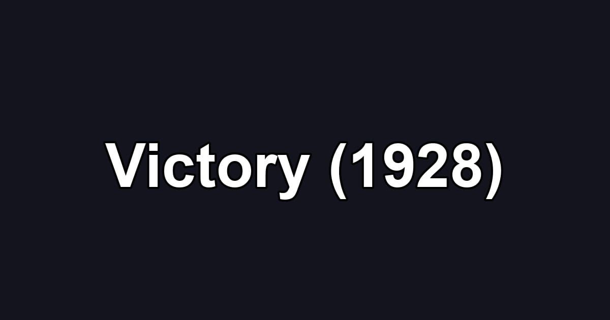 Victory (1928)