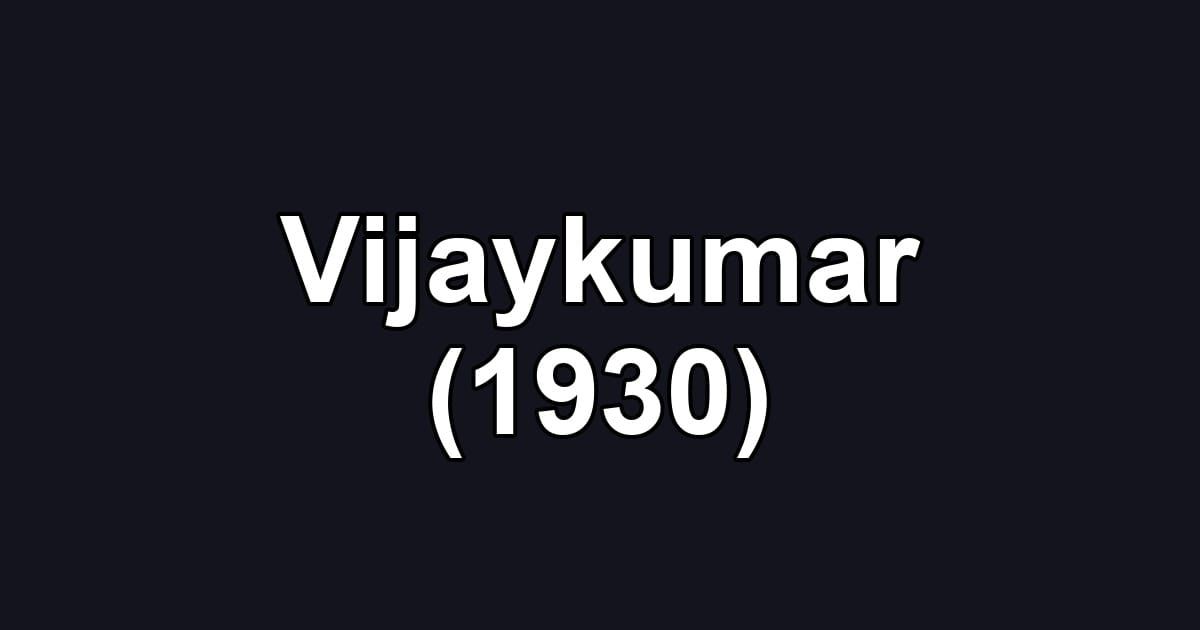 Vijaykumar (1930)