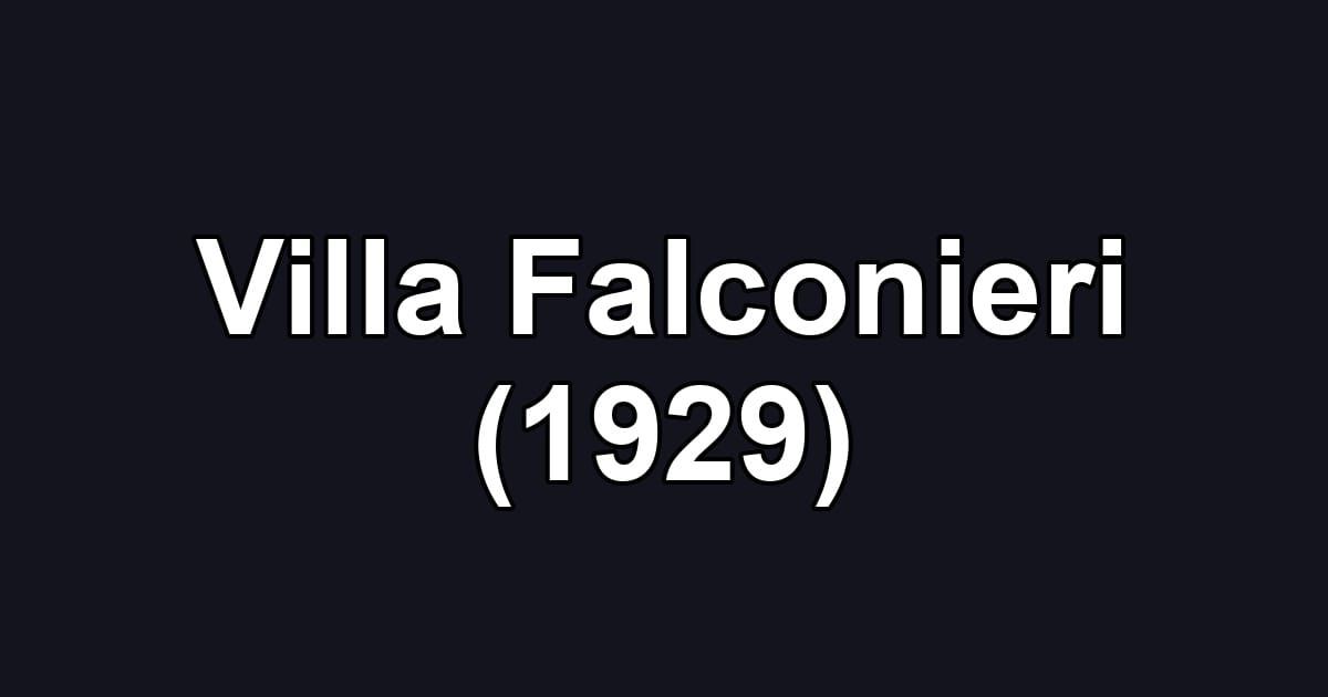 Villa Falconieri (1929)