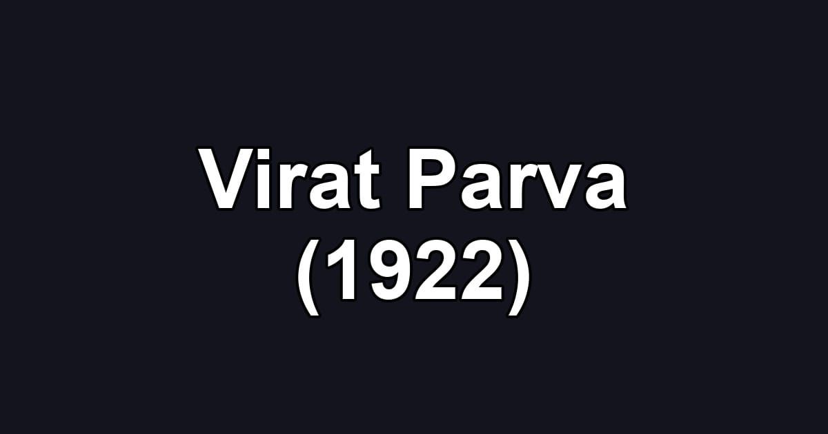 Virat Parva (1922)