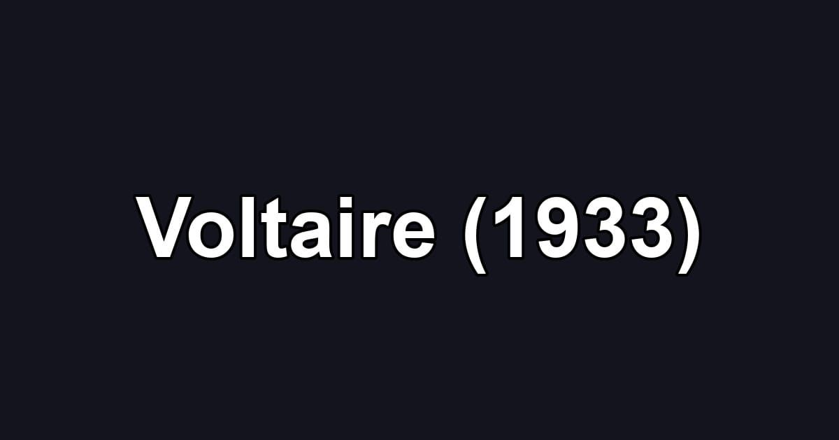 Voltaire (1933)