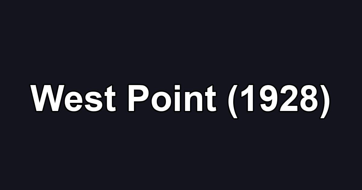West Point (1928)