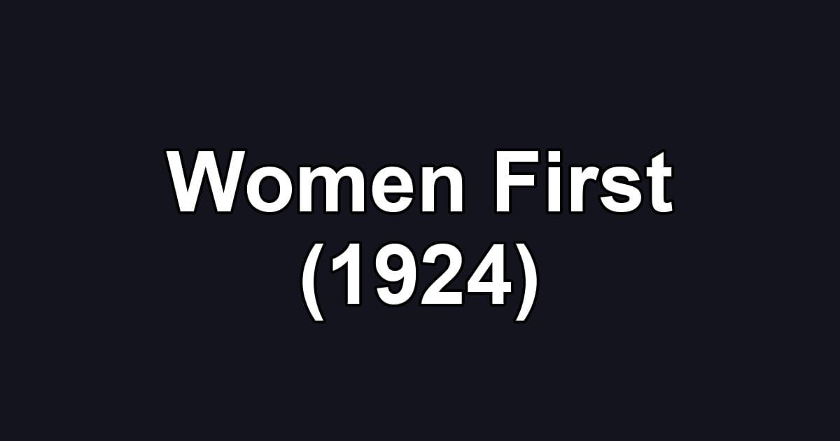 Women First (1924)
