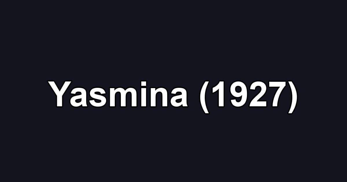 Yasmina (1927)