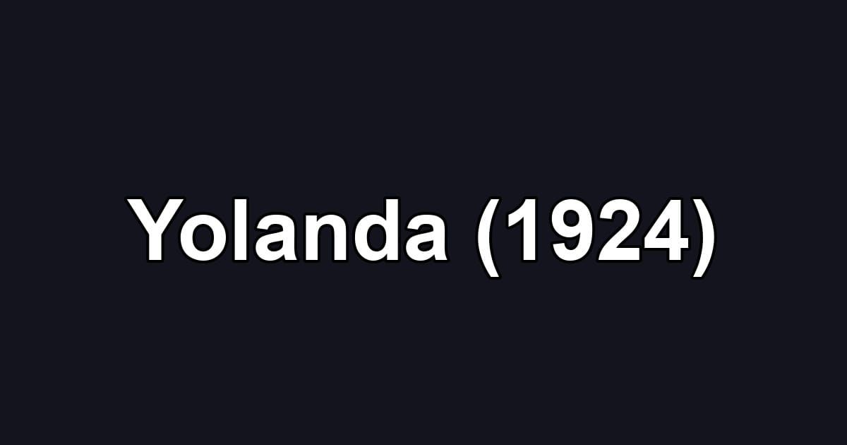 Yolanda (1924)