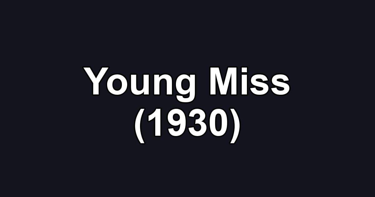 Young Miss (1930)