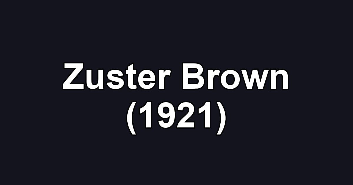 Zuster Brown (1921)