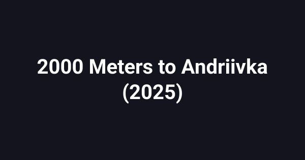 2000 Meters to Andriivka (2025)