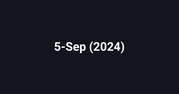 5-Sep (2024)