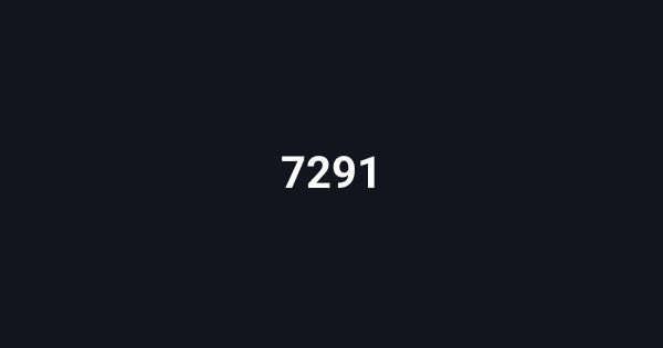 7291