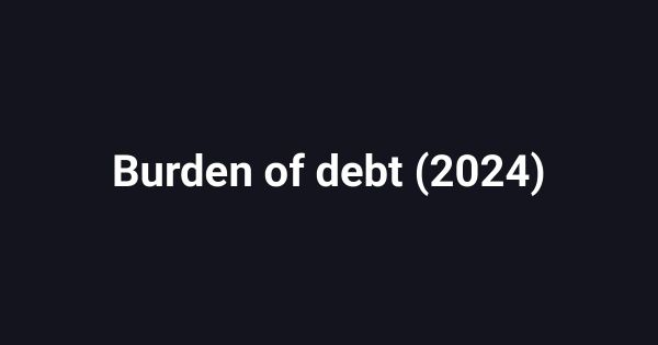 Burden of debt (2024)