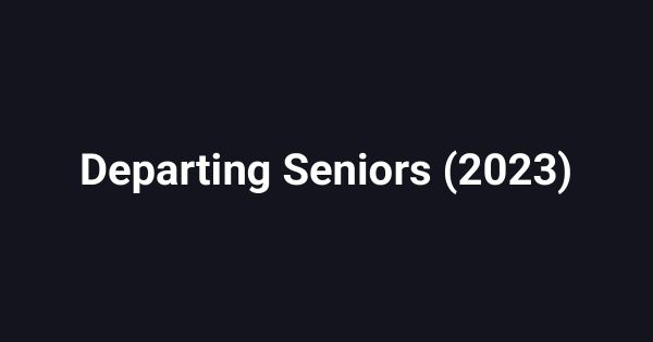 Departing Seniors (2023)