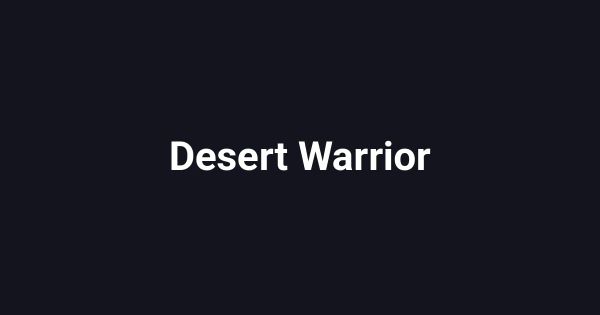 Desert Warrior (1961)