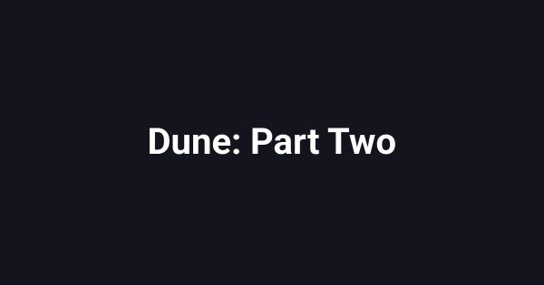 Dune: Part Two