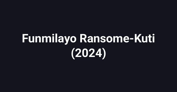 Funmilayo Ransome-Kuti (2024)