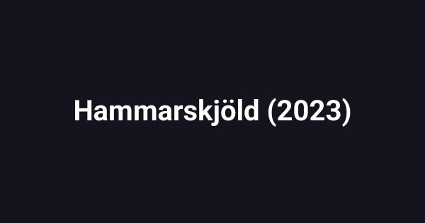 Hammarskjöld (2023)