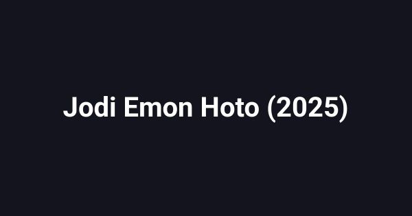 Jodi Emon Hoto (2025)