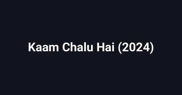 Kaam Chalu Hai (2024)