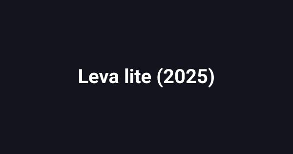 Leva lite (2025)