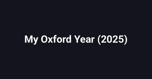 My Oxford Year (2025)
