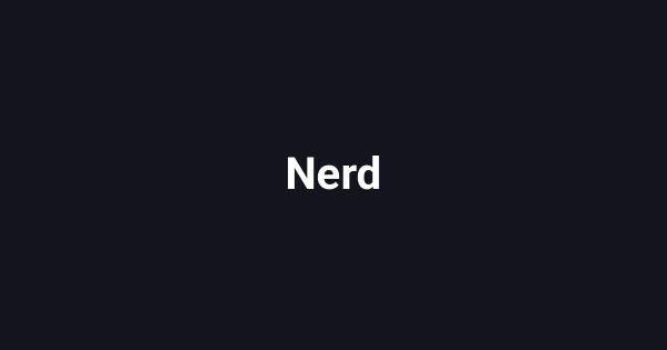 Nerd