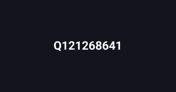Q121268641