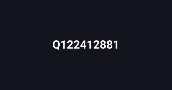 Q122412881