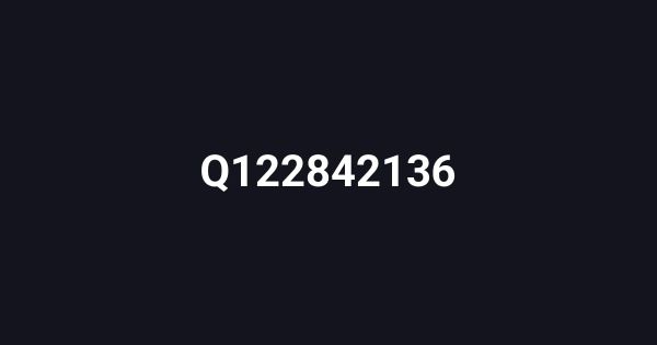 Q122842136