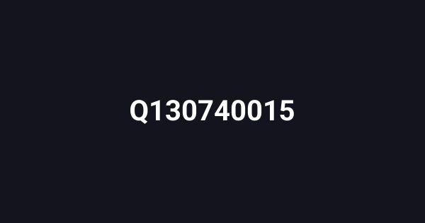 Q130740015