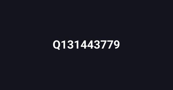 Q131443779