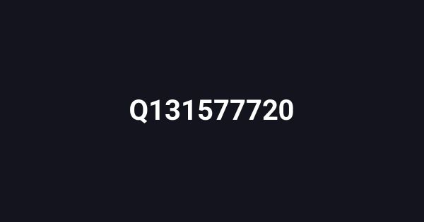 Q131577720