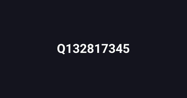 Q132817345