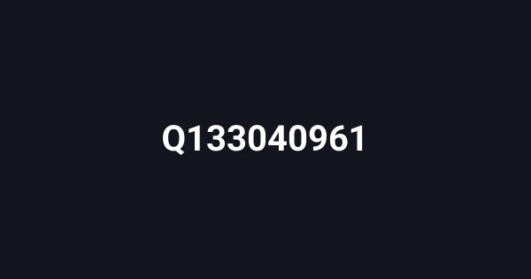 Q133040961
