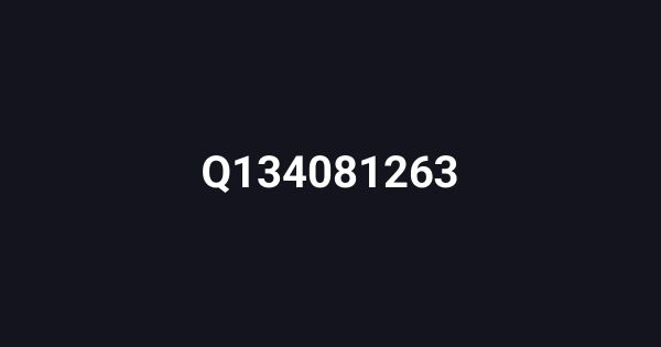 Q134081263