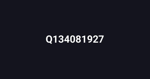Q134081927